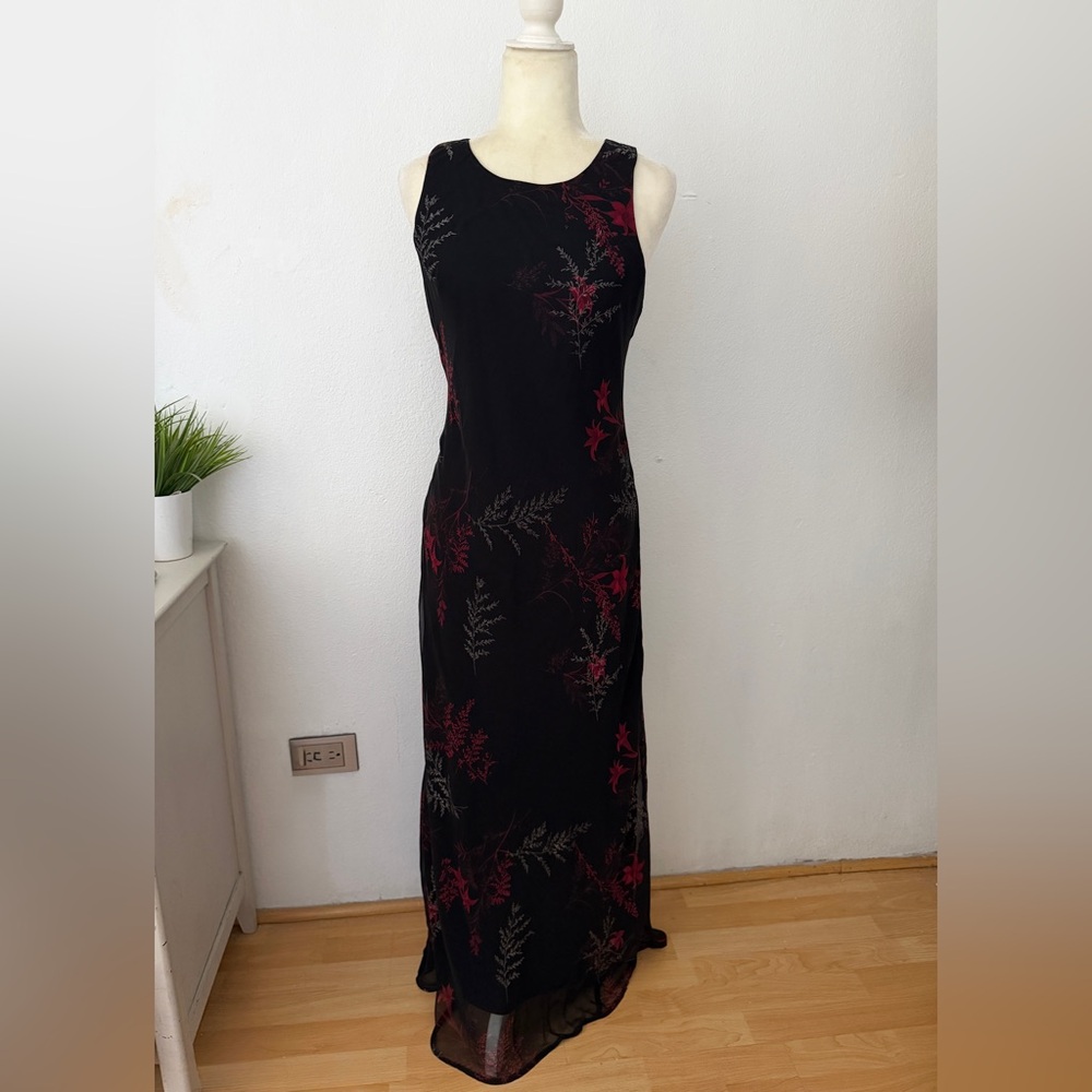 All that Jazz Y2K Black and Red Maxi Dress